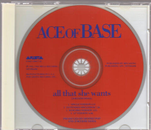 Ace Of Base - All That She Wants Maxi-Single CD
