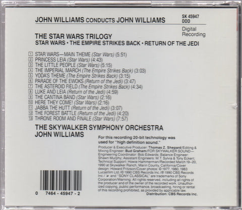 The Star Wars Trilogy OST CD
