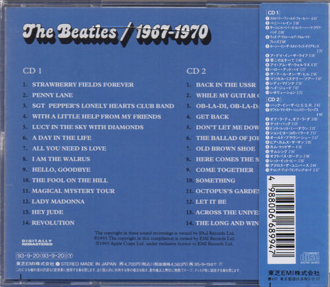The Beatles - 1967-1970 CD
