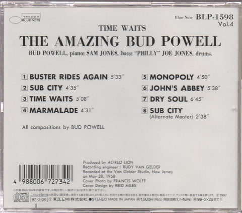 Bud Powell - Time Waits CD