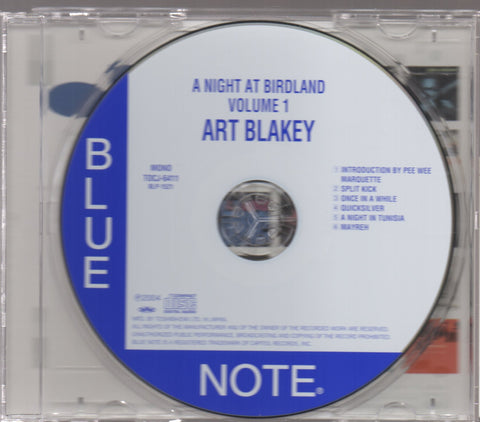 The Art Blakey Quintet - A Night At Birdland, Volume 1 CD