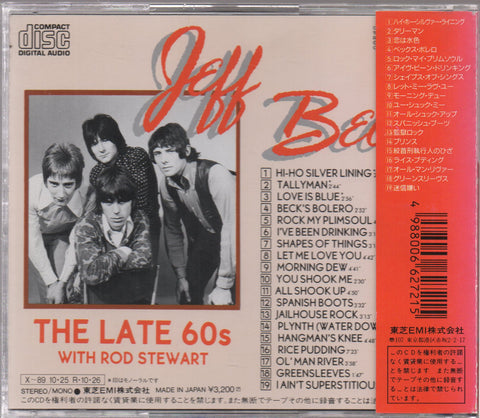 Jeff Beck - The Late 60s With Rod Stewart CD