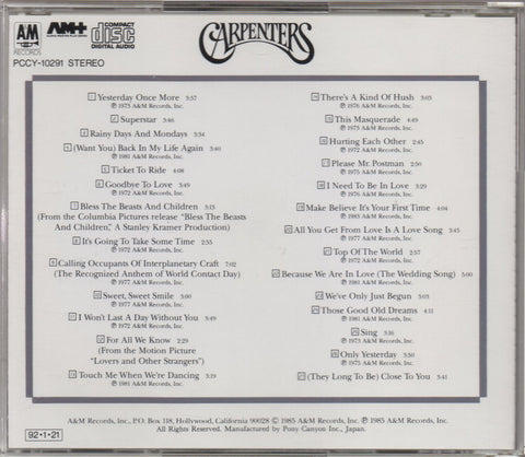 Carpenters - Yesterday Once More 2CD