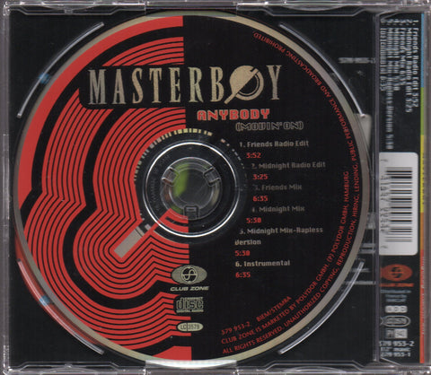 Masterboy - Anybody (Movin' On) Single CD